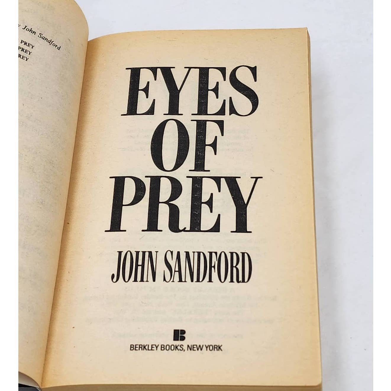 John Sandford Books Lot Paperback Vintage Mystery Thriller Suspense Best Seller