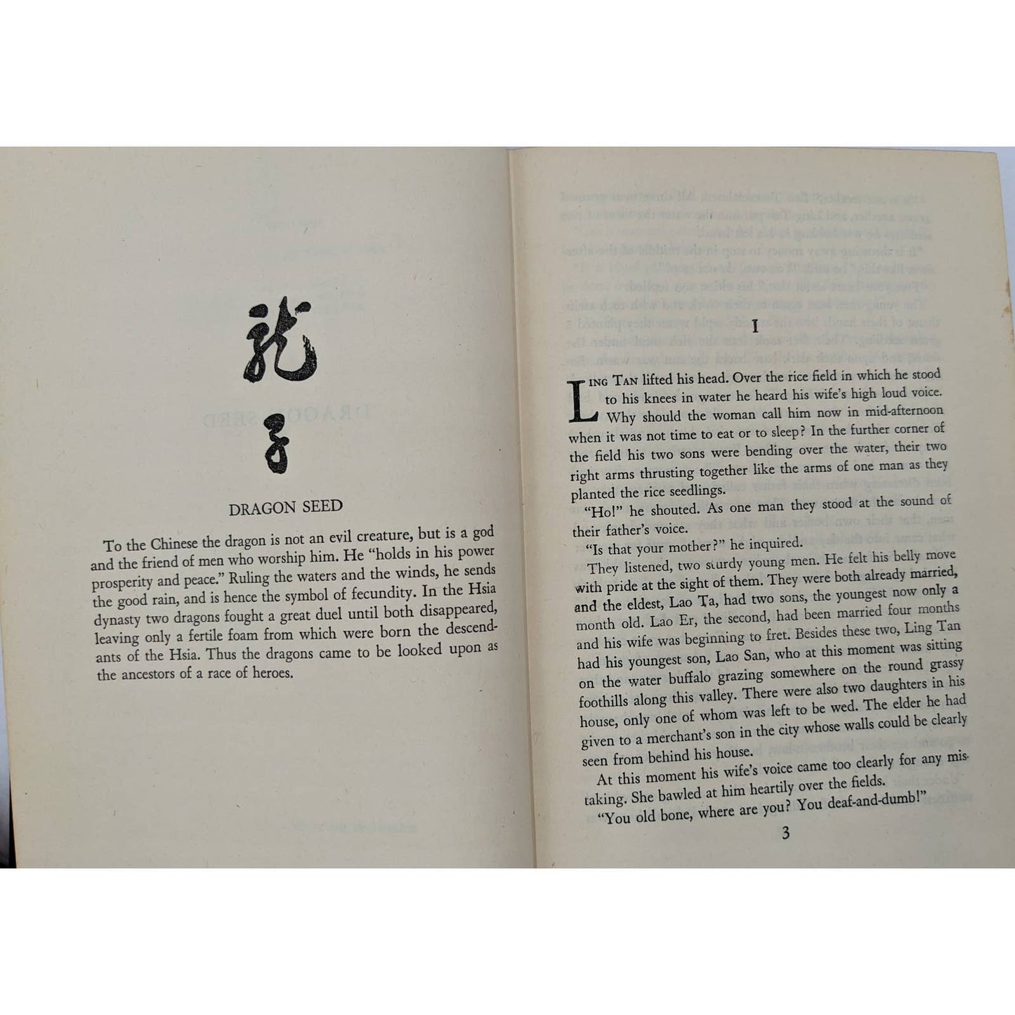 Dragon Seed By Pearl S. Buck Chinese Empress Tzu Hsi Vintage Book Novel 1943