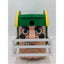 Football Player In Helmet Decoration Wooden Green Yellow Bird Feeder Piggy Bank